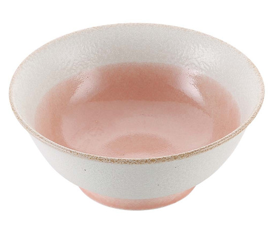 磁器 中華食器 釉彩ピンク 高台丼 6.5寸（φ200）画像