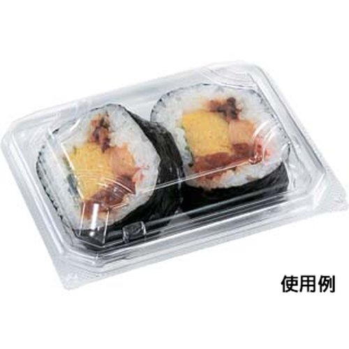 フードパック SA-401-33 エフピコ 透明なプラスチックパックに入った商品が上から見える状態