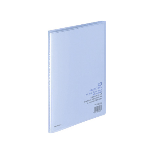 クリヤーブックキャリーオールＡ４縦２０ポケット青画像