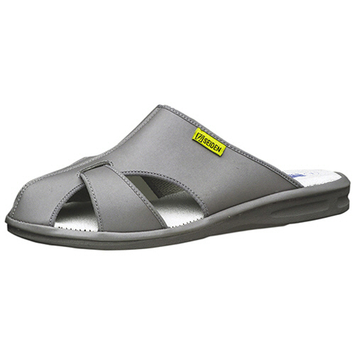 静電作業靴 男女兼用 ｴﾚﾊﾟｽｸｰﾙﾗｲﾄN ｸﾞﾚｲ Mｻｲｽﾞ 1足画像