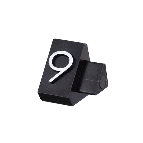 陳列備品 ニュープライスキューブ補充M用(20粒) 黒/白 9 友屋 黒と白の補充パーツが整然と配置された状態