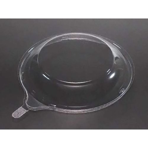 スキレット 小 フタ [バラ販売] 光沢のある表面を持つ円形のフタが上部から見える状態
