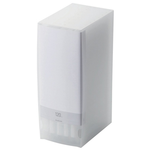 DVD/CD用ﾃﾞｨｽｸﾌｧｲﾙ 120枚収納 ｸﾘｱ 1個画像