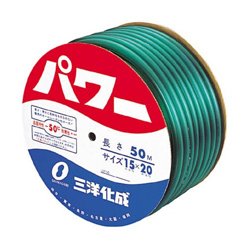 ﾊﾟﾜｰﾎｰｽ15×20mm ｸﾞﾘｰﾝ 50mﾄﾞﾗﾑ巻 1巻画像