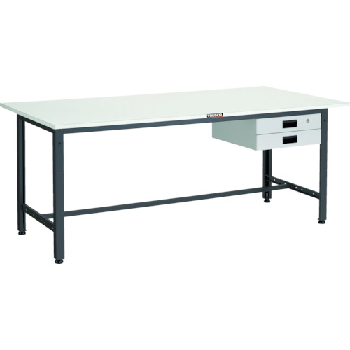 LEWP型作業台 1800×900×H740 薄型2段引出付 1台