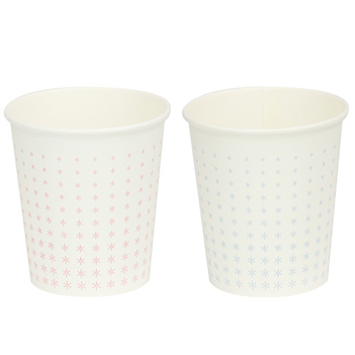 ﾍﾟｰﾊﾟｰｶｯﾌﾟ ﾛｰｽﾀｯｷﾝｸﾞ仕様 ｸﾘｽﾀﾙ(ﾌﾞﾙｰ&ﾋﾟﾝｸ) 150ml(5ｵﾝｽ) 1ﾊﾟｯｸ(3000個)画像