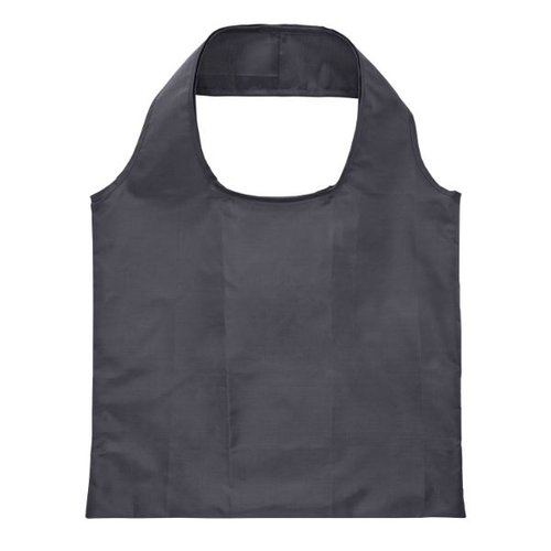 エコバッグ ザ・バッグ(肩掛けタイプ)＃sustainable グレー 2265320 肩に掛けた状態のグレーのバッグが自然に開いた様子