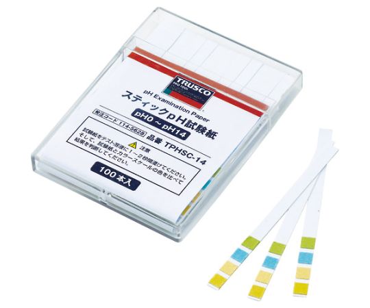スティックpH試験紙 （pH0～14）1ケース（100枚入）