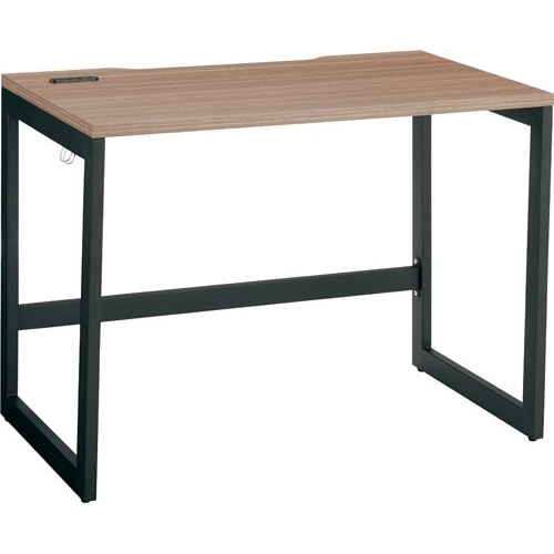 リスムデスクＤ６００Ｗ１０００　黒脚　ウォルナット