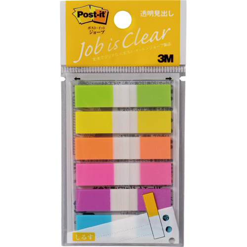 ポストイット　ジョーブ　１０ｍｍ幅　６色×３画像