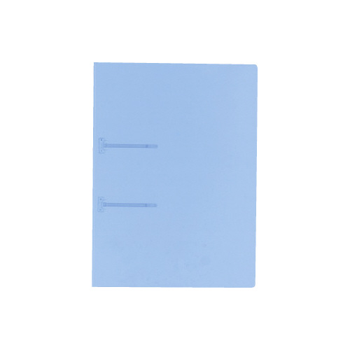 ファスナーファイルクリヤーカラーＡ４縦２穴　青画像