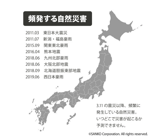トイレ非常用袋 10回分 1パック（10袋入） 商品の外袋が清潔感のある白色で、パッケージの正面に使い方の図示が施されている様子