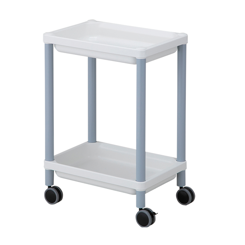 モバイルトレーカート　2段　グレー画像