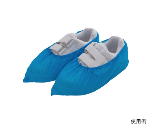 ポリエチレンシューズカバー ブルー 1袋（100枚入）画像