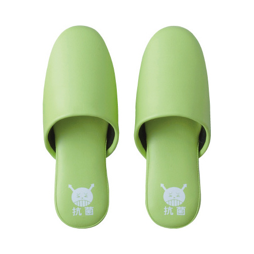 抗菌プリントスリッパ　グリーン　１足画像