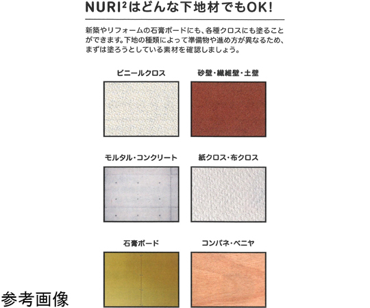 100％オーガニックしっくい　DIY　NURI2　5kg　ナチュラルホワイト パッケージの前面が見える状態で、白色のデザインが特徴的