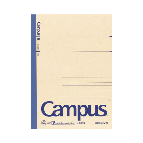 再生紙キャンパスノートセミＢ５　Ｂ罫３０枚画像