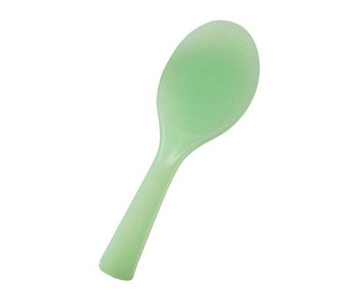 魔法のしゃもじ(スケルトン)溝付 グリーン 20.5cm 抗菌画像