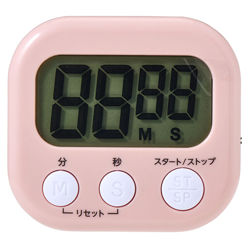 大きく見やすいｷｯﾁﾝﾀｲﾏｰ ﾋﾟﾝｸ 1個画像