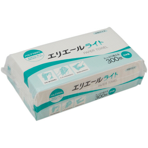 ｴﾘｴｰﾙ ﾊﾟﾙﾌﾟﾍﾟｰﾊﾟｰﾀｵﾙﾗｲﾄ ﾚｷﾞｭﾗｰ 300枚/ﾊﾟｯｸ 1ｾｯﾄ(50ﾊﾟｯｸ)画像