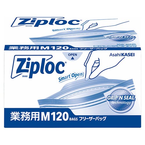 保存袋 ジップロック フリーザーバッグ M 120枚入 旭化成ホームプロダクツ