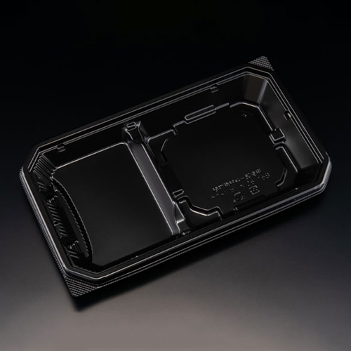 リスパック 冷麺容器 バイオ 楽麺コンボ 26-15B 黒 本体画像