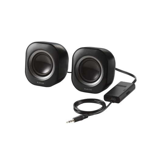 ＰＣスピーカー　有線　小型　ブラック