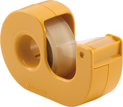 セロテープ小巻カッター付まっすぐ切れるタイプ　黄画像