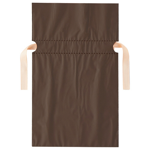 梨地ﾘﾎﾞﾝ付ｷﾞﾌﾄﾊﾞｯｸﾞ ﾌﾞﾗｳﾝ 17cm 1ﾊﾟｯｸ(20枚)画像