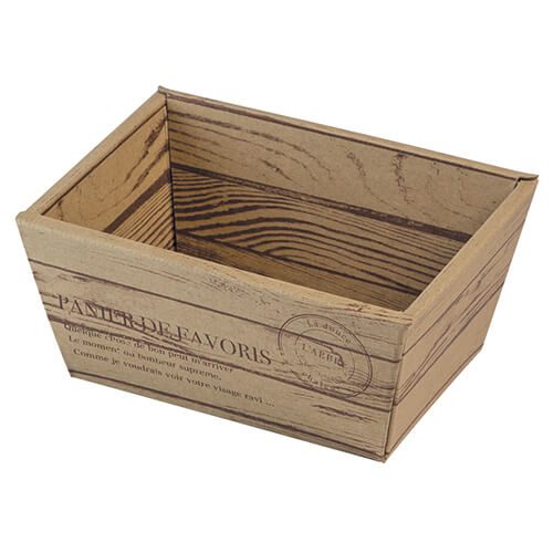 ギフトトレー　パニエ　茶（Ｓ）画像