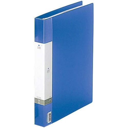 クリヤーブック交換式　青　Ａ４縦背幅３５ｍｍ６冊画像