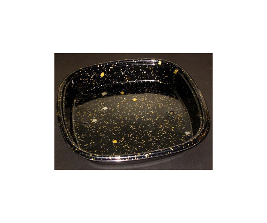 寿司容器 HS角桶 20 黒金箔-BK 身 240枚画像