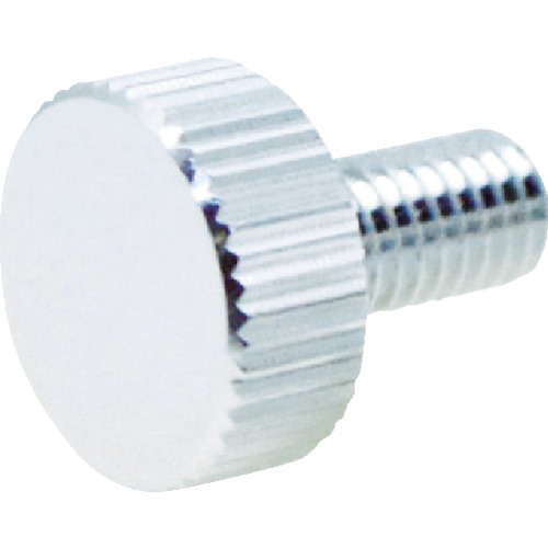 SUS装飾平小ねじ 縦目ﾛｰﾚｯﾄ M5 Φ12 L10 1個画像