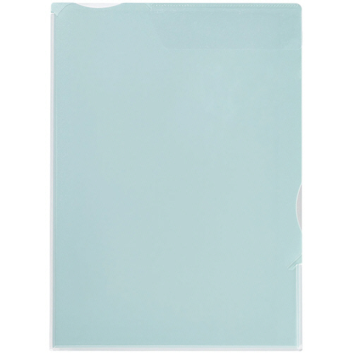 ｶﾗｰｾﾚｸｼｮﾝ ｽｰﾊﾟｰﾊｰﾄﾞﾎﾙﾀﾞｰ(ﾏﾁ付) A4ﾀﾃ 水色 1ｾｯﾄ(5枚)画像