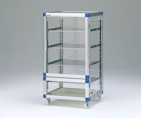 ガス置換デシケーター（マグネットパッキン扉仕様）　強化プラスチック　574×523×1085mm