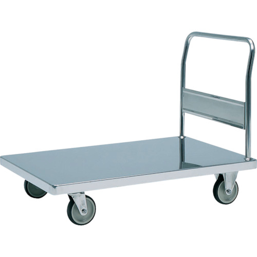 ｽﾃﾝﾚｽ台車 1200×750 SUSφ150ｳﾚﾀﾝ車 1台画像