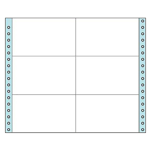 連続伝票用紙(ﾀｯｸﾌｫｰﾑ) 横11×縦9ｲﾝﾁ(279.4×228.6mm) 6片 1箱(500ｼｰﾄ)画像
