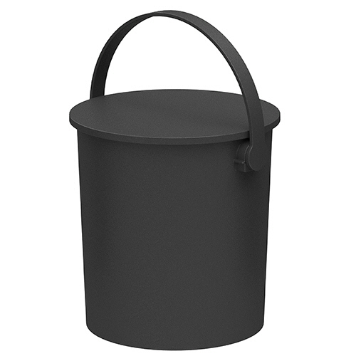 ﾌｪﾙﾏｰ 座れる丸型収納(座れるﾊﾞｹﾂ) 約15L ﾌﾞﾗｯｸ 1個画像