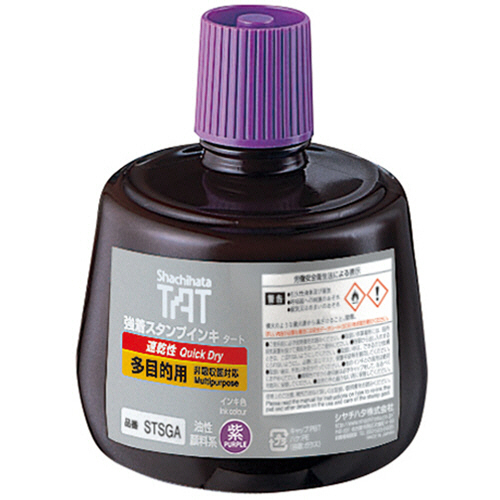 強着ｽﾀﾝﾌﾟｲﾝｷ ﾀｰﾄ(速乾性多目的用) 大瓶 330ml 紫 1個画像