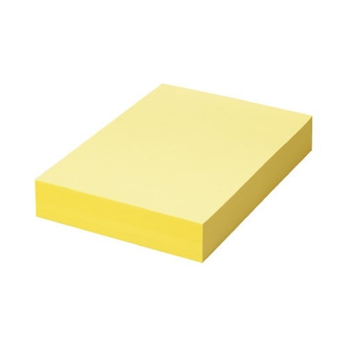 カラーペーパーＲ１００　イエローＡ４　１冊５００枚画像