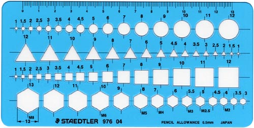 テンプレート　組合せ定規画像
