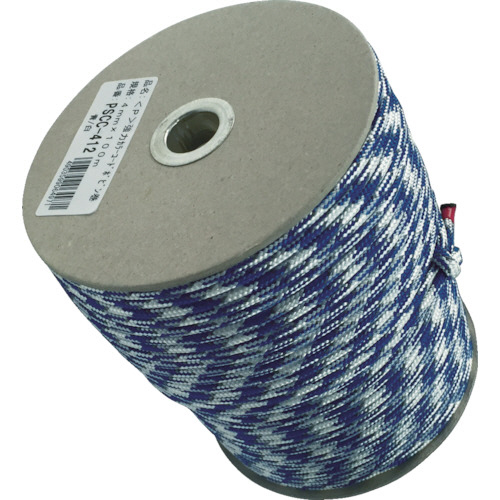 強力ｶﾗｰｺｰﾄﾞ 4mm×100m(青/白) 1個画像