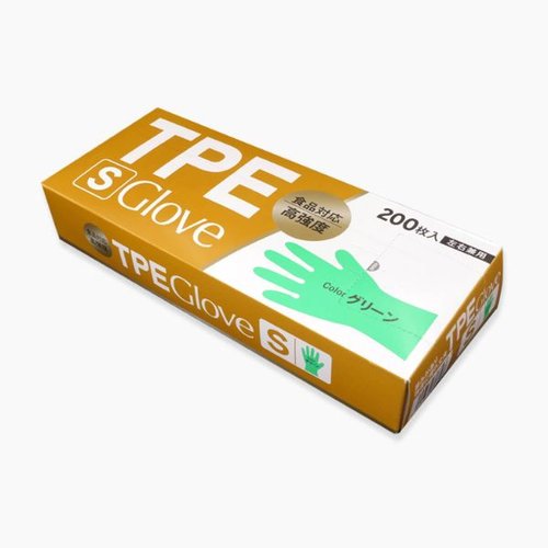 TPE手袋 TPE GLOVE グリーン S エフピコ エフピコ画像