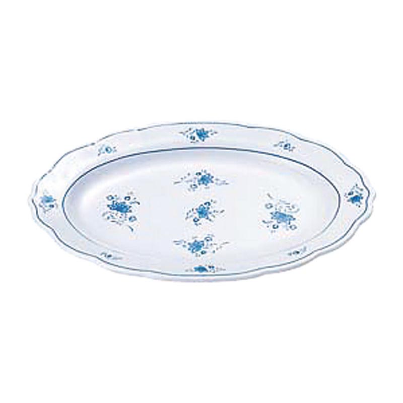 メラミン食器 ビューティフラワー BF-11 小判皿10吋 エンテック