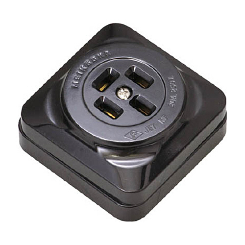 明工 接地3P20A角形ｺﾝｾﾝﾄ 1個画像