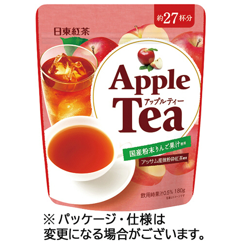 日東紅茶 ｱｯﾌﾟﾙﾃｨｰ 180g/ﾊﾟｯｸ 1ｾｯﾄ(3ﾊﾟｯｸ)画像