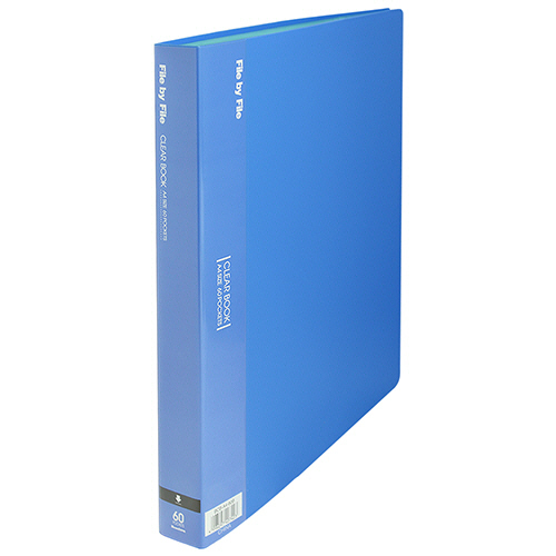 ｸﾘﾔｰﾌﾞｯｸ A4ﾀﾃ 60ﾎﾟｹｯﾄ 背幅35mm ﾌﾞﾙｰ 1ｾｯﾄ(4冊)画像