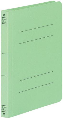 フラットファイルＶ樹脂とじ具　Ｂ６縦　緑　１０冊画像