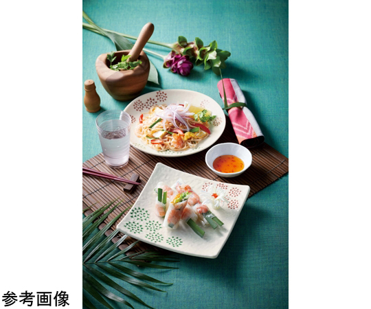飯碗 更紗 118×62mm 10個入 色とりどりの模様が施された碗が整然と並んでいる様子