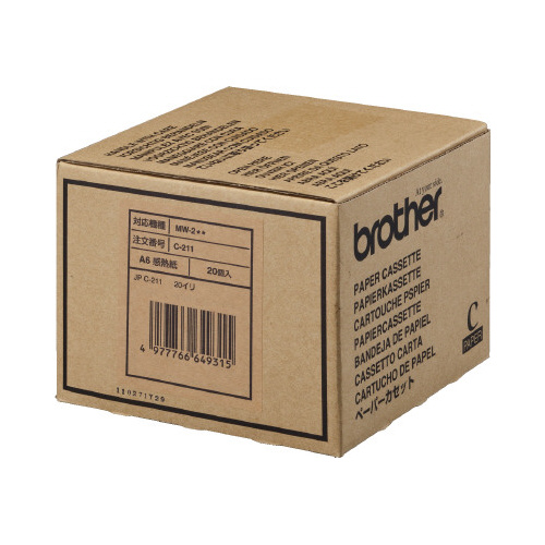 Ａ６感熱ペーパーカセット５０枚×２０個　Ｃ－２１１